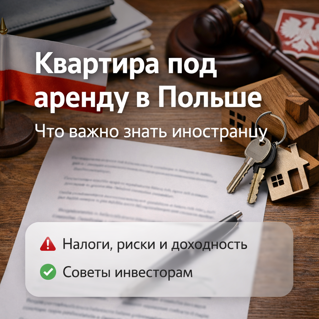 Квартира под аренду в Польше — инвестиции в недвижимость для иностранцев, налоги и доходность
