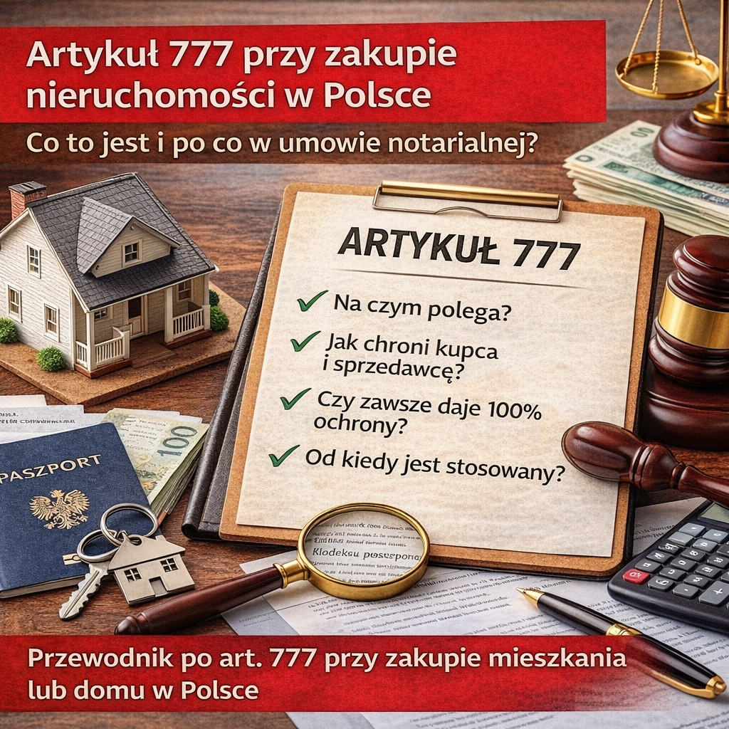 Статья 777 в нотариальном договоре купли недвижимости в Польше — что это такое и как защищает покупателя и продавца