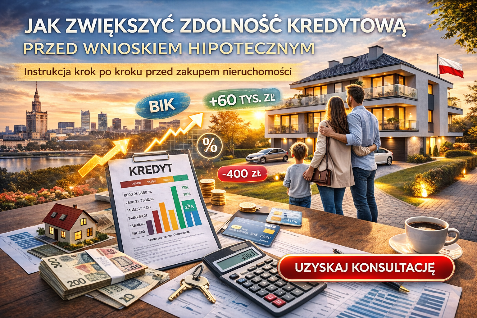 How to improve your creditworthiness in Poland before applying for a mortgage and getting approved by a bank