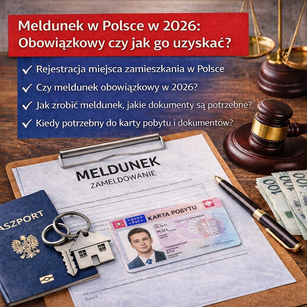 Мельдунек в Польше 2026 — обязателен ли meldunek, как получить регистрацию по месту жительства в Польше и зачем она нужна