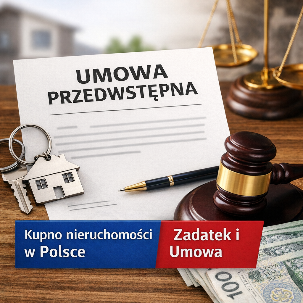 Предварительный договор в Польше (umowa przedwstępna) — покупка недвижимости, задаток и условия сделки