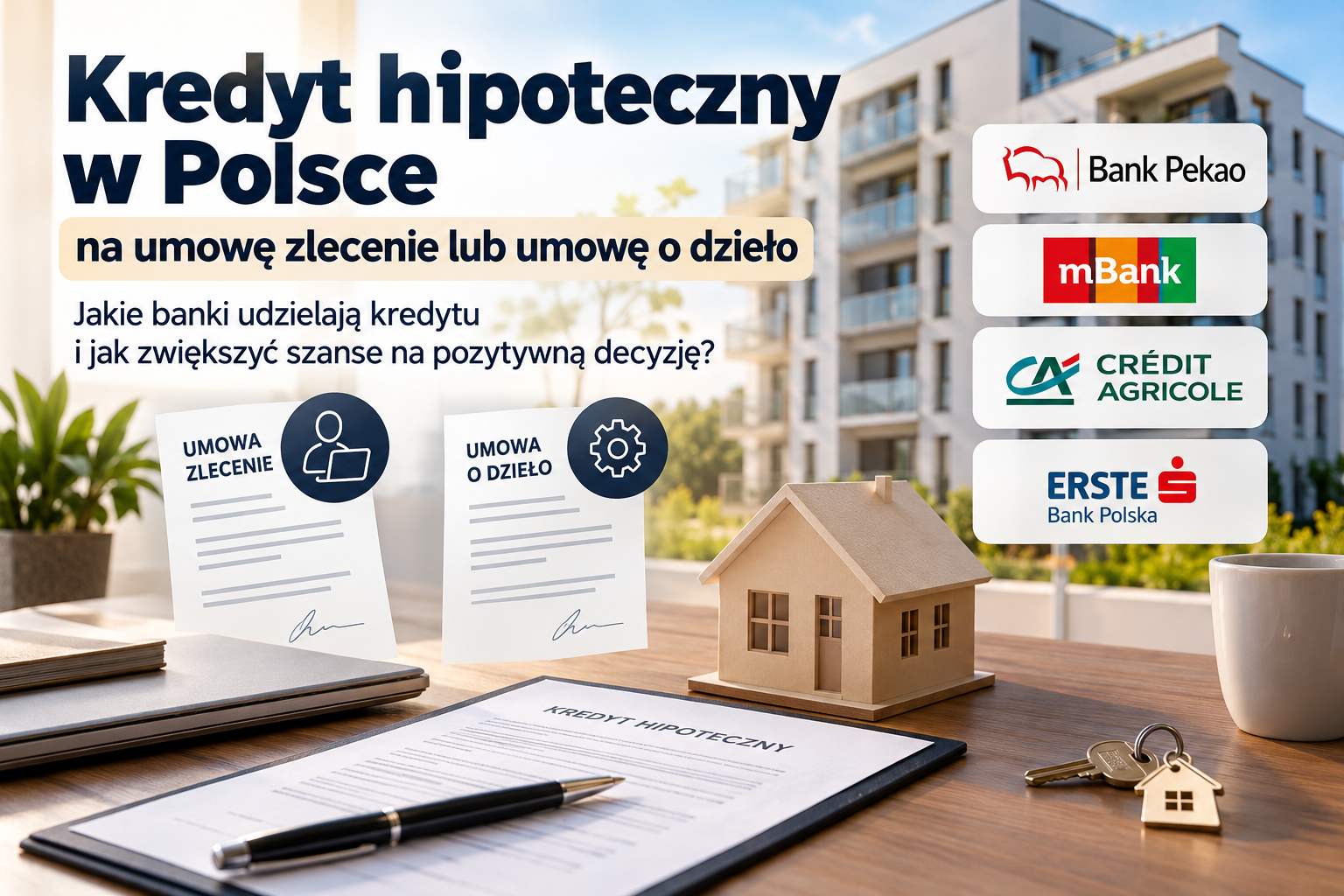 Kredyt hipoteczny w Polsce na umowe zlecenie lub umowe o dzielo – kak poluchit kredit